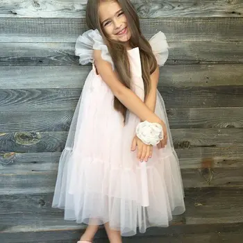 Vaikiška Mergaitė Princesė Dress Vaikams, Kūdikių Mergaitės Šalis Vestuvių Suknelė Gimtadienio Konkurso Tiulio Tutu Sundress