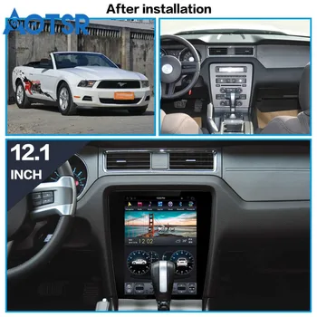 Android 7.1 Tesla stiliaus Automobilis Ne DVD Grotuvas GPS Navigacija Ford Mustang 2010-galvos vienetas multimedijos magnetofonas HD IPS