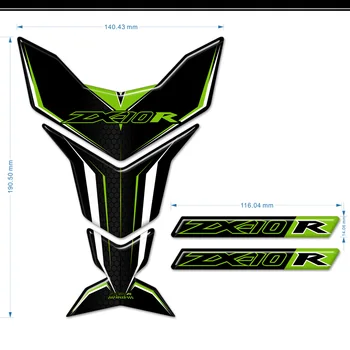 Lipdukai Kawasaki Ninja ZX-10R ZX10R ZX 10R Tank Pad Tankpads Dujos Kelio Emblema Logotipas Ženklelis Lipdukas Rinkinys, Priedai 2019 2020