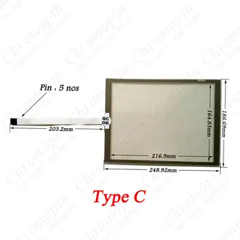 Touch Panel B&R Maitinimo Skydelis 4PP420.1043-K40 4PP420.1043.K40 4PP420-1043-K40 Jutiklinio Ekrano Skydelio Stiklo Remontas