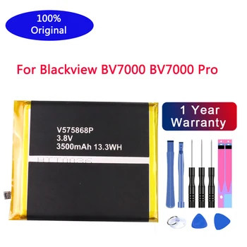3500mAh įkraunamą bateriją už Blackview BV7000 BV7000 Pro V575868P ličio polimero mobiliojo telefono baterija nemokamas įrankis