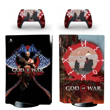Karo dievo PS5 Standartinis Diskas Odos Lipdukas, Decal Padengti 5 PlayStation Konsolės ir Valdytojai PS5 Odos, Vinilo Įklijos