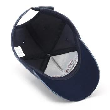 Išsiuvinėti Ryklys Džinsinio Beisbolo Kepurės Vyrams Retro Stiliaus Reguliuojamas Moterų skėtį nuo saulės Skrybėlę Lauko Laisvalaikio Bžūp