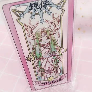 Anime cardcaptor kortelės gūstītājs sakura veidrodis aišku kortelės cosplay kostiumas