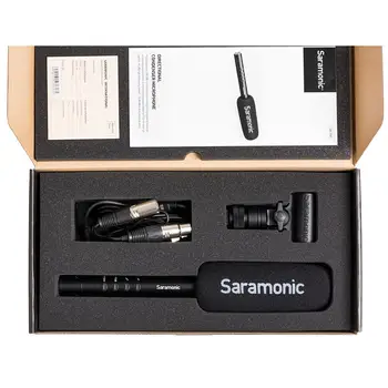 Saramonic SR-TM7 Super Cardioid Transliacijos XLR Karabinai Kondensatoriaus Kamera, Mikrofonas 