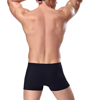 Modalinis Vyrų Boksininkų trumpikes Men ' s Underwear Brand Sexy Juoda Modalinis Bokser Homme Boxershorts Kelnės Trumpos Y839