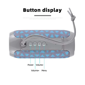 TG117 Portable Bluetooth Speaker boombox Soundbar žemų dažnių garsiakalbis Lauko Sporto caixa de som Garsiakalbis TF Card FM Radijo ir AUX Įvestis