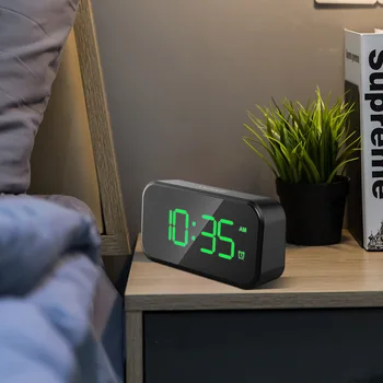 LED Laikrodis-Žadintuvas Greito Įkrovimo Stalo Laikrodis Skaitmeninis Atidėti Miegamasis daug Laikrodis, Miegamojo Skaitmeninių Namų Apdaila