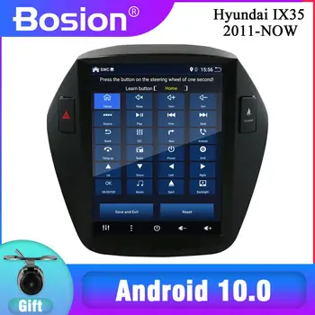NAUJAS! Bosion Tesla ekranas Android 10 2din Automobilių Radijo DVD Multimedijos Grotuvo Hyundai Tucson 2 LM IX35 2010-GPS Navigacijos