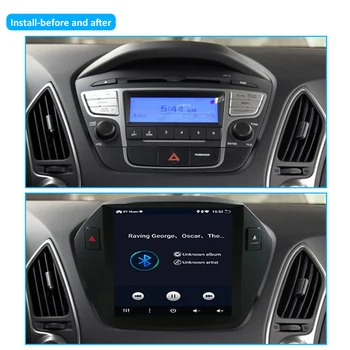 NAUJAS! Bosion Tesla ekranas Android 10 2din Automobilių Radijo DVD Multimedijos Grotuvo Hyundai Tucson 2 LM IX35 2010-GPS Navigacijos
