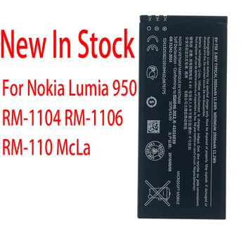 Originalus BV-T5E 3000mAh Baterija Nokia Lumia 950 RM-1104 RM-1106 RM-110 McLa BVT5E Nauji, gaminti Aukštos kokybės baterija