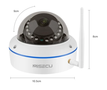 MISECU Belaidė VAIZDO stebėjimo Sistema 3MP NVR Patalpų Vandalproof Wifi Kamera, Garso Įrašymo IR-CUT CCTV Kameros, IP Saugumo Priežiūros Rinkinys