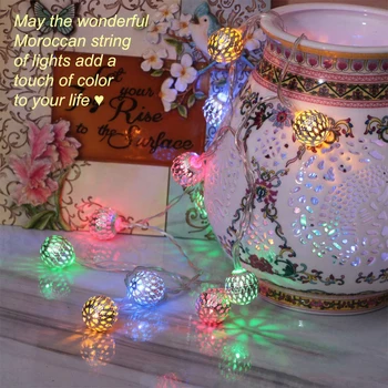 LED Maroko Naktį Šviesos Grandinė, Pasakos Sodo String Šviesos Kabinti Lauko Žibintų Kalėdų Vakarėlį Miegamojo Puošimas Dekoratyvinės Lempos