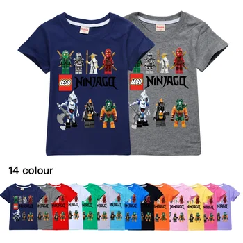 Berniukų marškinėliai 2020 m. Vasarą Vaikai Ninjago T Marškinėliai Medvilnės Viršuje Tees Berniukų, Mergaičių marškinėlius Kostiumas Berniukams, Drabužiai Vaikams, Drabužiai, 2-16y