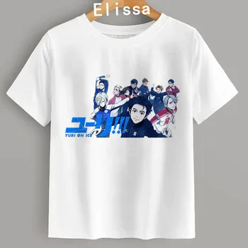 Jurijus ant Ledo, hoodies Moterims/Vyrams yaoi anime marškinėliai viktoras spausdinti Moterų japonų Komiksų drabužius cute Girl marškinėliai Viršuje Tees