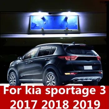 Automobilio stilius Licenciją plokštelės šviesos diodų (LED) mažas šviesos modifikuotų lempos apdaila, automobilių Reikmenys kia sportage 3 2017 m. 2018 m. 2019 m.