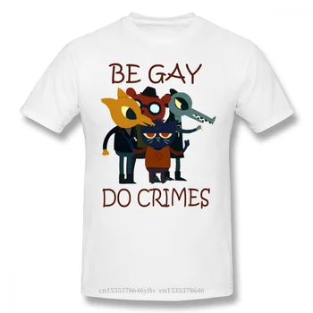 Daryti Nusikaltimus Juoda Marškinėlius Naktį Miške Possum Springs Žaidimas Homme T-Shirt Tees Grynos Medvilnės Negabaritinių Trumpas Rankovės