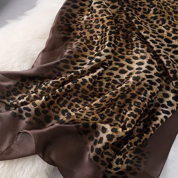 2020 m. Moteris Ispanija Prabangos Prekės ženklo Mados Skara Ponios Ombre Leopard 
