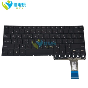 Geros Kokybės OVY AR arabų nešiojamojo kompiuterio klaviatūros ASUS UX330 UX330C UX330UA UX330CA su apšvietimu, p/n:0knb0-2601us00