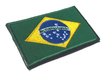 5vnt Siuvinėjimo Ženklelis Brazilijos Nacionalinės Vėliavos Brazilijos Karinių Siuvinėtos Emblemos Taktinis Pleistras Lauko Drabužių Bžūp Krepšys