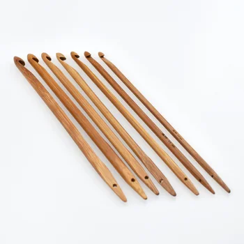 7 Vnt/set Bambuko Magija Mezgimo Virbalai puošybinės dydis 3.5-6.5 mm, Mama 