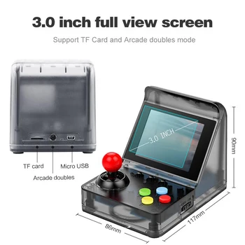 Duomenų Varlė 32 Bitų Retro ARCADE Mini Vaizdo Žaidimų Konsolės 3,0 Colių Pastatytas 520 Žaidimai Delninis Žaidimų Konsolės Šeimos Vaikas Dovana Žaislas