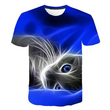 Naujausias Vasaros HD 3d Gyvūnų Spausdinti trumpomis Rankovėmis T-shirt Cool Bts Vyrų T-Shirt Atsitiktinis Sporto Gyvūnų Spausdinti, O-Kaklo T-Shirt 2020 m.