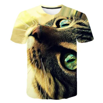 Naujausias Vasaros HD 3d Gyvūnų Spausdinti trumpomis Rankovėmis T-shirt Cool Bts Vyrų T-Shirt Atsitiktinis Sporto Gyvūnų Spausdinti, O-Kaklo T-Shirt 2020 m.