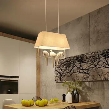 Kūrybos Medžiaga meno paukštis LED sieniniai šviestuvai vaikų kambarys, restoranas, virtuvės puošmena kabo lempa hotle lempos WJ42510