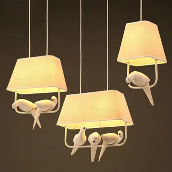 Kūrybos Medžiaga meno paukštis LED sieniniai šviestuvai vaikų kambarys, restoranas, virtuvės puošmena kabo lempa hotle lempos WJ42510