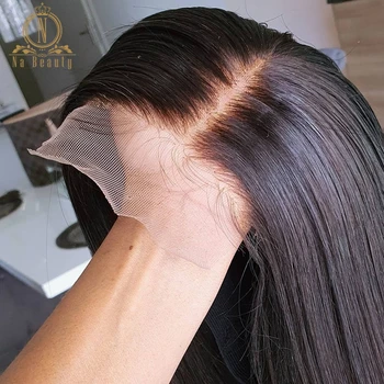 Nabeauty Tiesiai 5x5 HD Skaidrus Nėriniai Uždarymo Perukai Už juodaodžių Moterų HD Nėrinių Uždarymo Žmogaus Plaukų Perukas Preplucked Virgin Plaukai
