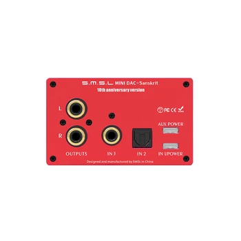 SMSL Sanskrito 10 MKII AK4493 32Bit/768KHZ DSD512 High-End VPK Dekoderis HiFi Audio DAC USB