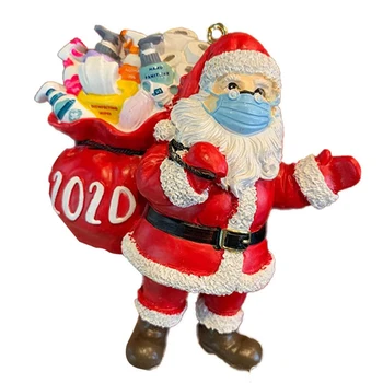 2020 Tinklo Populiarus Kalėdų Dervos Stereo Kaukė Santa Claus Pakabukas Kalėdų Papuošalas Pakabukas Kalėdų Eglutės Žaislų Priedai