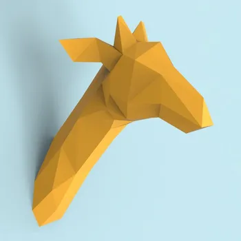 3D Popieriniai Rankų darbo Žirafa 