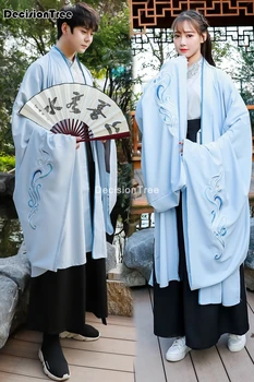 2021 hanfu rytų pora kostiumu kinijos daina ming dinastijos hanfu vyrų mėlyna hanfu cosplay pora hanfu dalam tv siuvinėjimo cape