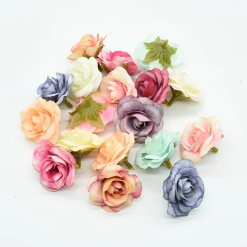 100 Vienetų Dirbtinių rožių galvos namų dekoro priedai Netikrą gėlių 