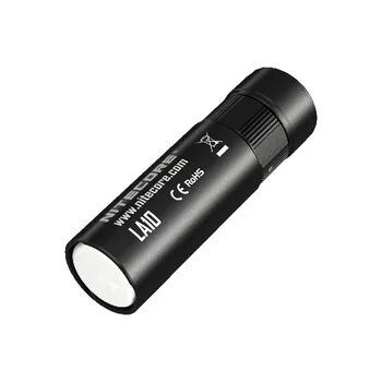 MINI Žibintuvėlis, NITECORE LA10 CREE XP-G2 S3 LED black max.135 liumenų 3 Ryškumo lygius AA baterijos žibintuvėlis EDC-savigynos šviesos