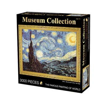 Puzzle 1000 Vienetų Van Gogho Meno Suaugusiųjų Žvaigždėtą Naktį Romantiška Dėlionės Smagu Aliejaus Tapybai Vaikų Švietimo Žaislai Vaikams Dovanos E5PT