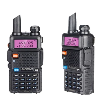 5W Baofeng Walkie Talkie UV-5R Du Būdu Radijo Profesinės Stotis UV5R Transiveris VHF UHF Nešiojama UV 5R Medžioklės Kumpis Radijo