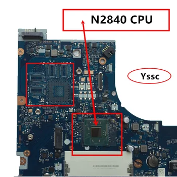 Visiškai Naujas , NM-A311 mainboard , Lenovo G50-30 Nešiojamojo kompiuterio pagrindinės Plokštės ( su N2840 CPU ) Naudoti ddr3l žemos įtampos atmintis darbas